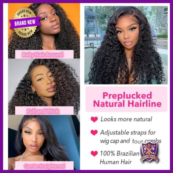 13x6 Lace Front Human Hair Wig 220% Density Glueless Pre-Plucked Bob main image 6
